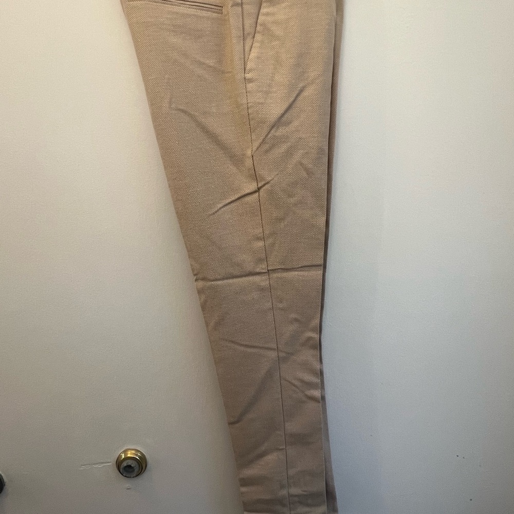 ASOS Linen Blend Light Tan Suit Pants